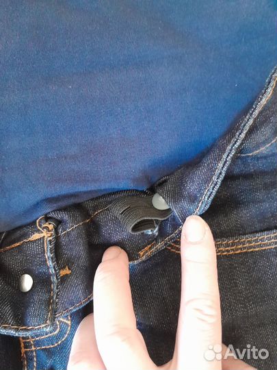 Юбка джинсовая короткая для беременных 44рр