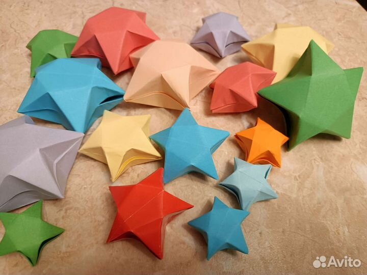 Звезда коробочка конверт оригами