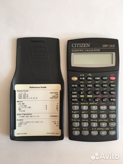Инженерный калькулятор Citizen SRP-265