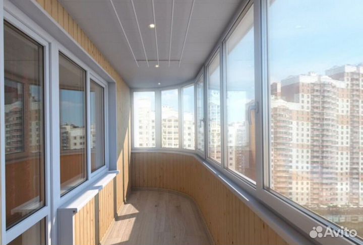 Остекление балконов и лоджий под ключ D4998