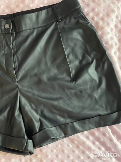 Шорты женские кожаные