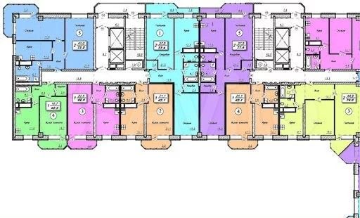 3-к. квартира, 67 м², 9/17 эт.