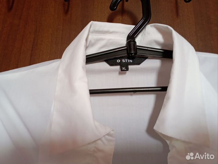 Рубашка белая женская блузка 48 50