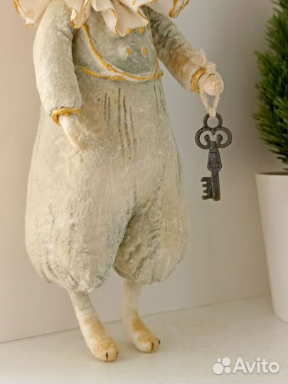 Зайка и хрюшка, ватные игрушки