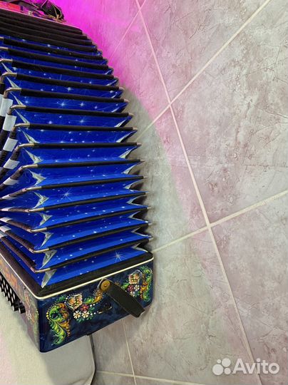 Гармонь Барыня 4-х голосая Роспись Отдушник