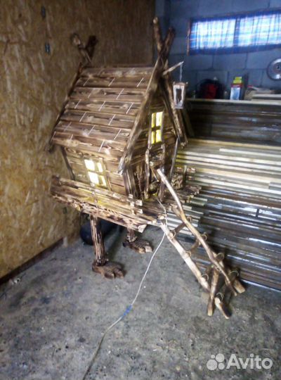 Деревянный конструктор домик