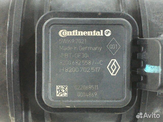 Датчик массового расхода воздуха renault duster ре