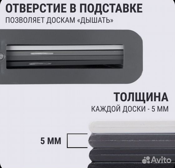 Набор разделочных досок на подставке