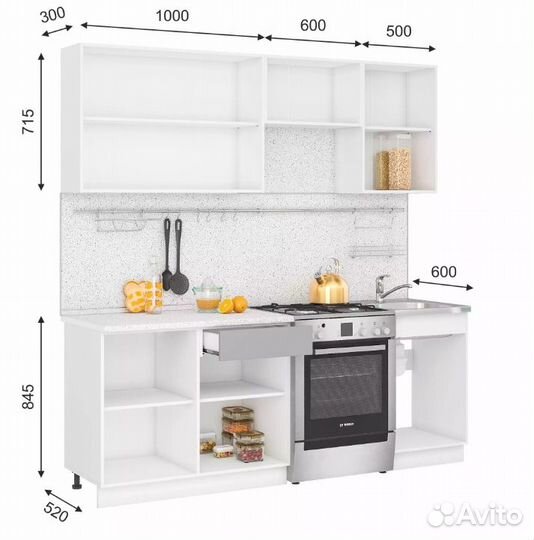 Кухонный гарнитур модульный новый