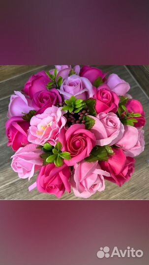 Букет цветов из мыла