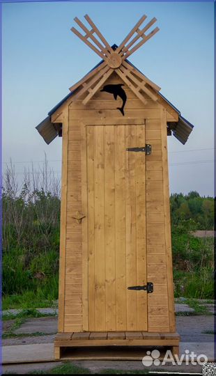 Дачный туалет деревянный SOX562