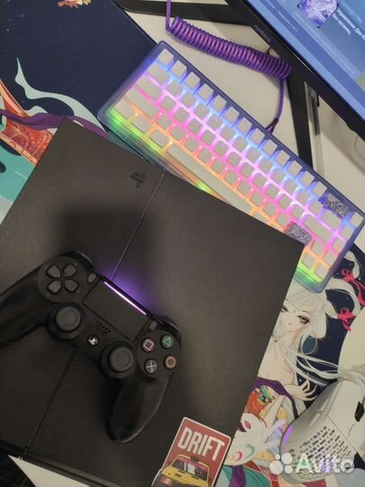 Sony PS4 fat 1tb матовая + игры