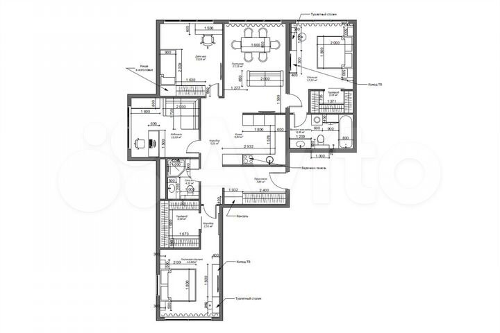 5-к. квартира, 115 м², 15/51 эт.