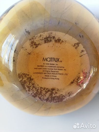 Игрушка ёлочная 10 см шар Mattel 1996 г