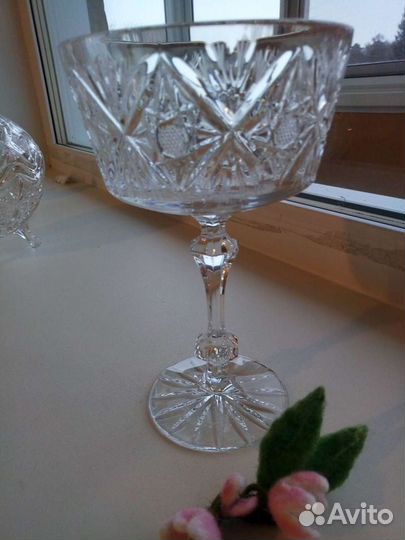 Конфетницы хрустальные