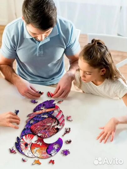 Деревянный пазл Радужный тукан (M/148) (Chapa), де