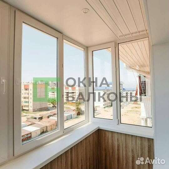 Остекление балконов. Окна пвх