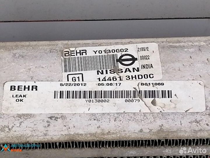 Интеркулер Nissan Micra 4 (K13) 2012 144613HD0C