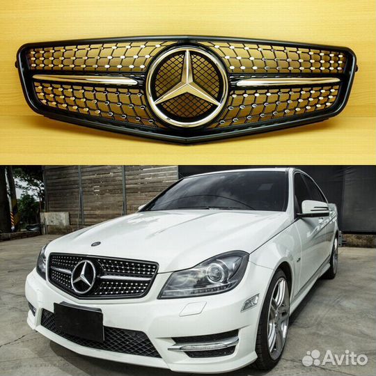 Решетка Mercedes w204 AMG Diamond 2006-2014