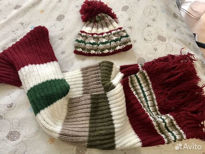 Шапка и шафр. Комплект на зиму
