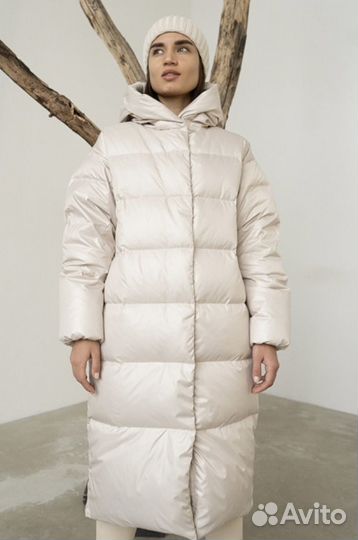 Пуховик Aril молочный, Mark Lamar
