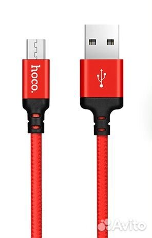 Кабель нейлоновый Hoco X14 USB 1.7A для Micro USB