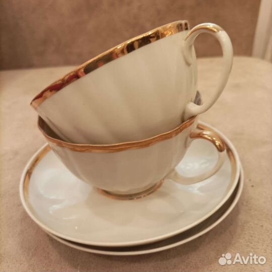 Чайная пара фарфоровая 2шт