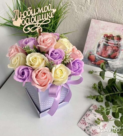 Букет цветов из мыла