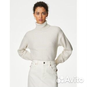 Текстурированный джемпер с высоким воротником Mark