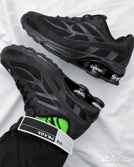 Кроссовки Nike shox ride 2 x supreme черные