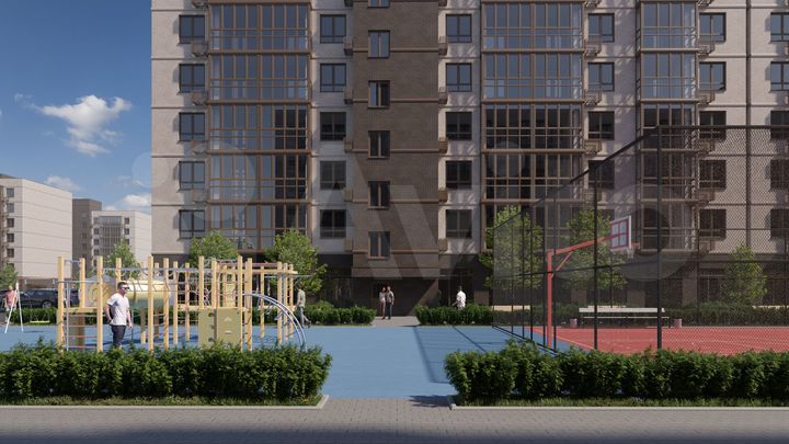 1-к. квартира, 44,3 м², 3/7 эт.