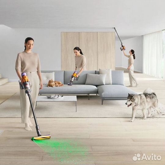 Dyson V15 Detect Absolute Yellow Nickel sv47