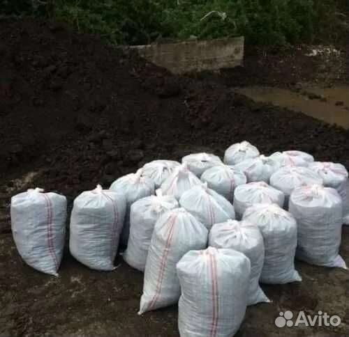 Земля чернозем в мешках