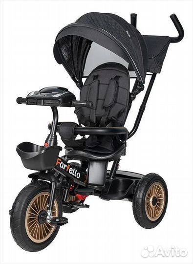 Детский трехколесный велосипед PL-03 чёрный