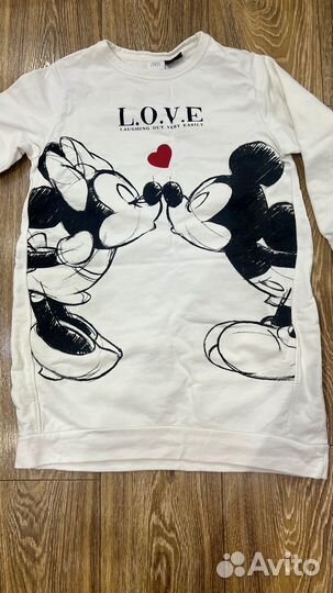 Платье/кофта zara для девочек 134 см