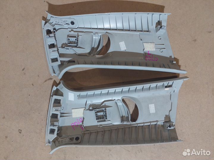 VW Polo накладки центральных стоек