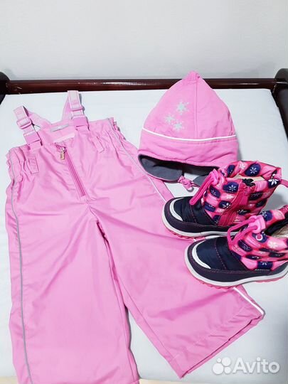 Комбинезон,шапка 50см,сапожки зима 23 для девочки