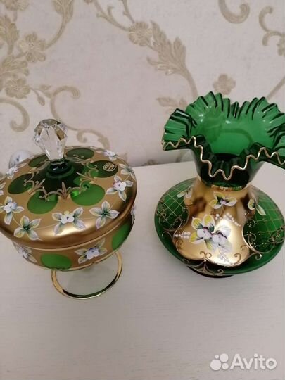 Ваза, конфетница, бисквитница, рюмки