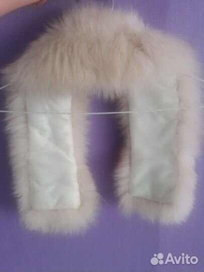 Меховой воротник песец