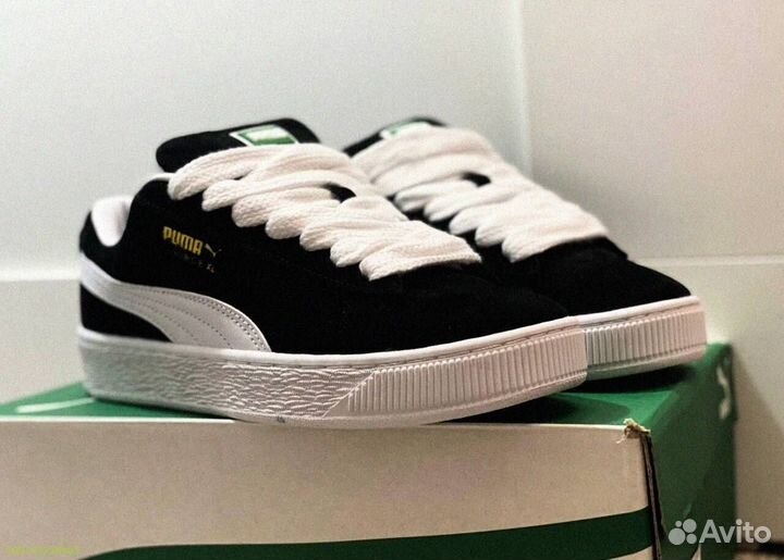 Кроссовки мужские Puma Suede XL “Black White “