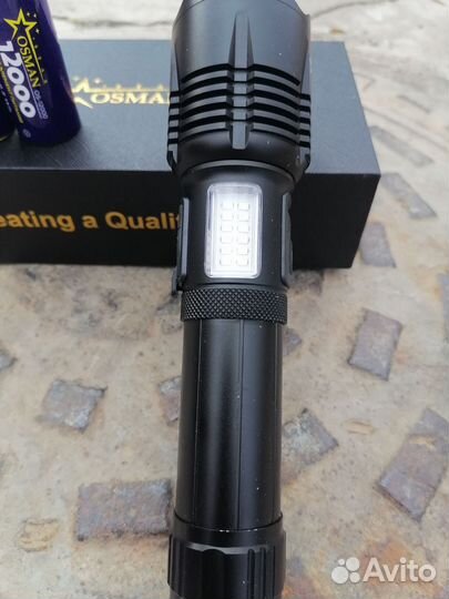 Мощнейший фонарь 1акб+1акб в подарок