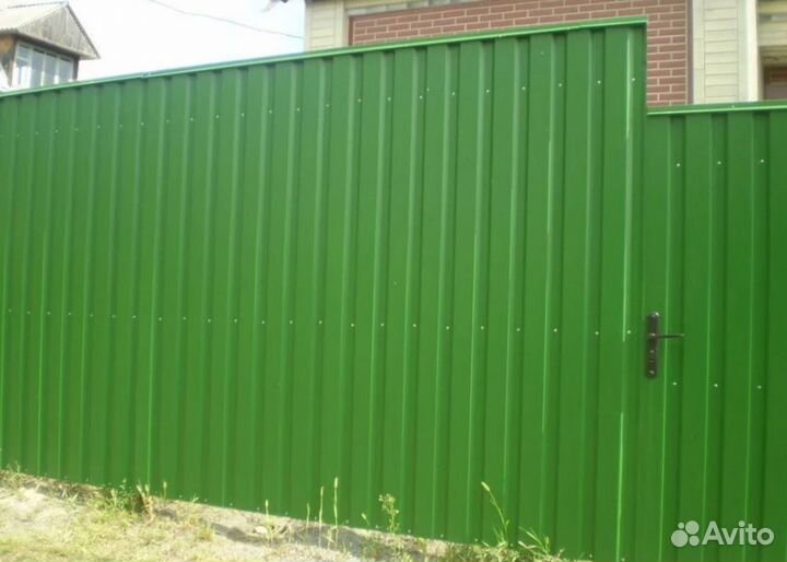 Забор из профлиста / профнастила