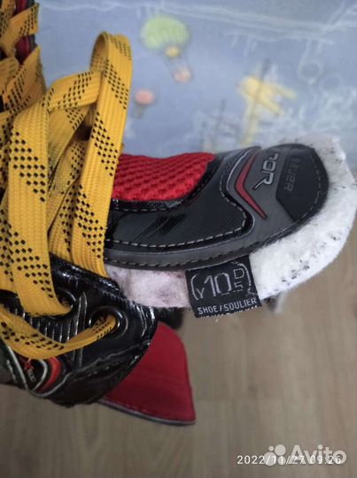 Коньки хоккейные детские bauer vapor x500 yth 10,5