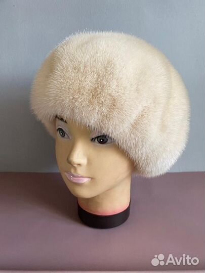 Норковый мягкий берет