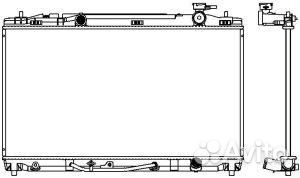 Радиатор toyota camry 06- 34618506 Sakura