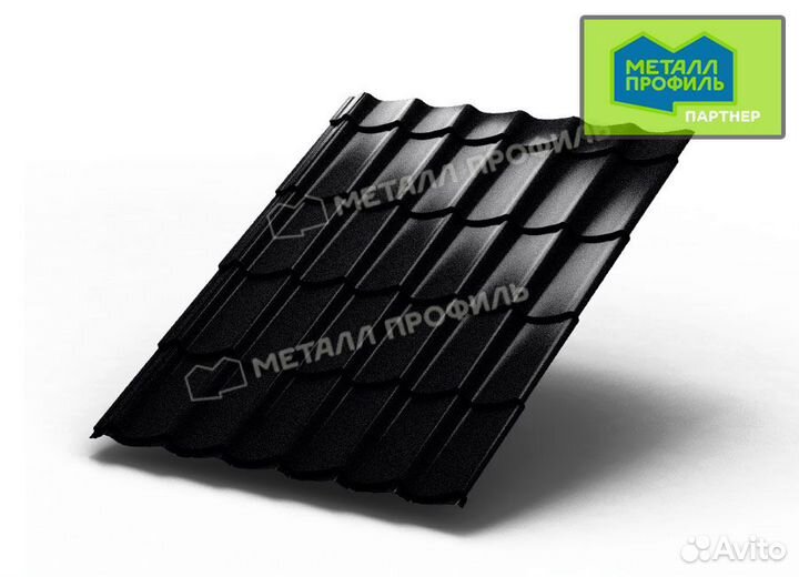 Металлочерепица Ламонтерра-X Valori Dark grey