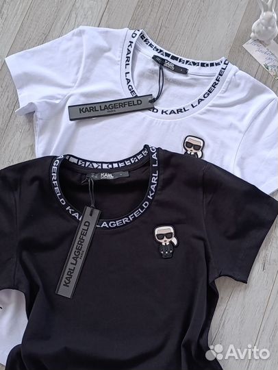 Футболка Karl Lagerfeld премиум 2 цвета