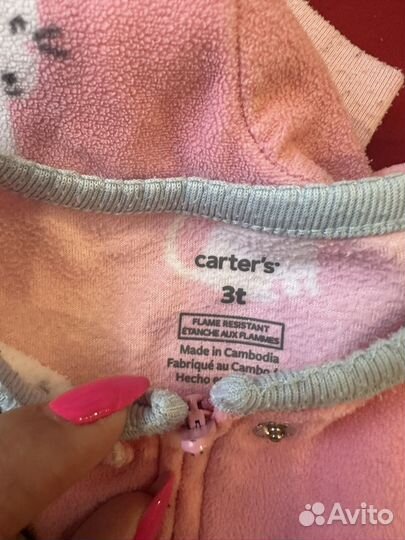 Слипы carters флисовые 3 t 92