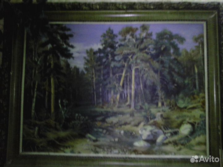 Картина на холсте маслом. Шишкин. И. И