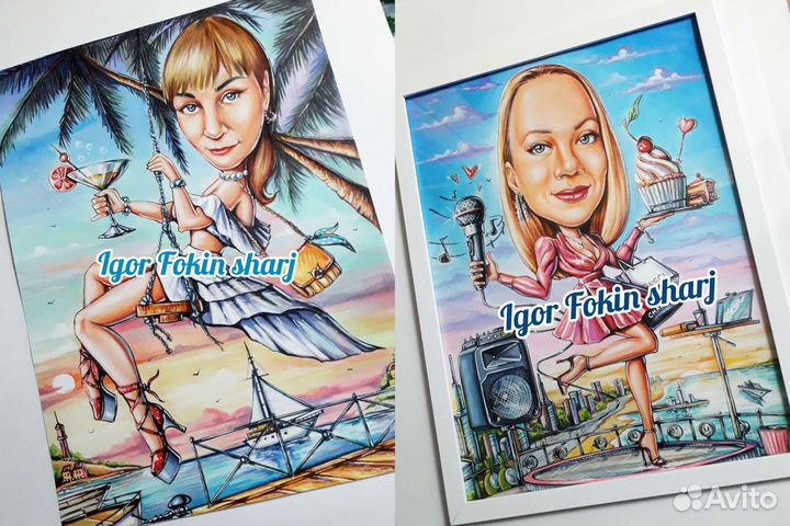 Шарж и Портрет по фото. Шаржист на праздник